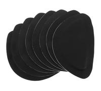 MAGICLULU Self-Adhesive Heel Cushion Inserts Prevents Peeling and Painful Friction 8pcs Black Microfiber Leather Pads Foam Backing for High Heels and Loose Shoes for Daily Walks and Short