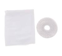 MAGICLULU Self-Adhesive Window Screen Mesh Curtain Net White Polyester Fly Screen 2pcs with Strong Sticky Tape and Tiny Hole Mesh for Office and Living Room