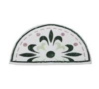 MAGICLULU Semicircle Bathroom Rug Half round Polyester Mat with Fast Drying and Comfortable Foot Feel, Non-slip Absorbent Floor Mat for Bathroom and Restroom Use