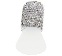 MAGICLULU Short Face Mask Brush Silicone Applicator Rhinestone Handle For Women Facial Mud Clay Diy Modeling Mask Body Lotion Skincare Foundation Tool