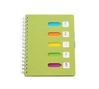 MAGICLULU Side-spiral Notebooks Thicken Notepad A5 Size Fully Protects Paper Flat Paper Practical Simple Style Week Plan for Students