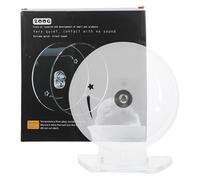 MAGICLULU Silent Level Hamster with Exercise Acrylic Wheel Design and Iron Bracket, Quiet Running to Increase Activity Provide Fun Workout for Small Pets