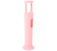 MAGICLULU Silicone Anti-Rolling Wireless Microphone Sleeve with Base for Portable Dual Mic Protective Cover Pink Karaoke Accessories