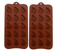 MAGICLULU Silicone Chocolate Molds with Shaped Design for Baking 2pcs Non-Stick and Easy Demoulding Random Color for Cake Making and Homemade Chocolate for Friends and Family