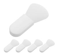 MAGICLULU Silicone Face Mask Brush Set Makeup Spatulas 5pcs for Even Distribution and Enhanced Absorption, Soft White for Clay Mask Application, for Professional Use and Travel