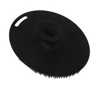 MAGICLULU Silicone Facial Scrubber Facial Cleansing Brush 10X8X3.4Cm Deep Cleansing Comfortable Grip Sleek Design Black Body for Vanity Use