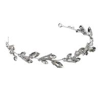 MAGICLULU Silver Alloy Cubic Zirconia Bridal Headband Wedding Hair Accessory Lightweight Adjustable Headpiece for Women Suitable for Holiday and Homecoming