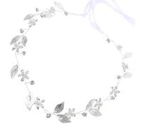 MAGICLULU Silver Alloy Leaf Hair Vine Headband for Wedding Party, Elegant and Delicate Bridal Hair Accessory that Decorates Hairstyles and Is Comfortable to Wear