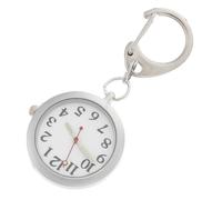 MAGICLULU Silver Nurse Pocket Watch with Night Glowing Feature, Lightweight and Easy to Carry Stainless Steel Buckle Watch for Daily Work the Hospital