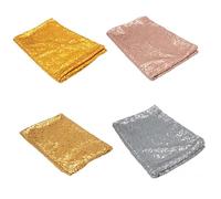 MAGICLULU Silver Sequin Tablecloth Decorative Bling Pe Material for Wedding Banquet Party Decoration Smooth High Density Sequined for Home Restaurant Birthday and Holiday Tables