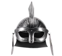 MAGICLULU Silver Soldiers Helmet with Authentic Historical Design, Lightweight Comfort and Stable Secure Fit, for Party or Theatrical Act in Medieval or Roman Costume