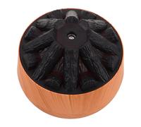 MAGICLULU Simulation Wood Grain Flame Humidifier Portable Mini Desktop Air Diffuser with Lifelike Charcoal Fire LED Light for Bedroom Office Workspace Quiet Operation Decorative Aesthetic