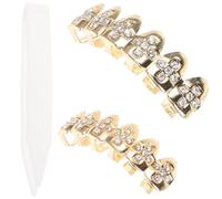 MAGICLULU Single Teeth Grill Copper Golden Decorative Teeth Grill | Hip Hop Fashion, Stage Performance and Halloween Costumes, Graduation Gifts for Friends or Family, Light Weight