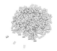 MAGICLULU Sleeves and with Aluminum Double-Hole 250pcs Crimping Design, Convenient Secure for Wire Rope Cable Industrial and Rigging Applications