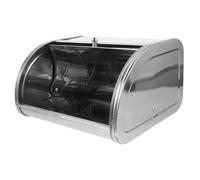 MAGICLULU Small Bread Bin Mini Metal Bread Box with Large Capacity for Home and Cake Shop and Table Decoration