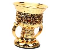 MAGICLULU Small Golden Metal Incense Burner Iron Desktop Censer for Home and Yoga Room, Rustic Style Incense Holder for Decorating and Purifying The Air