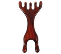 MAGICLULU Small Massage Comb Wooden Massage Tool Scraping Massager Protect Fingers from Injury Smooth and Mellow Retro Rabbit Shape Natural Wood Material Beauty Routine for Nose and Eyes