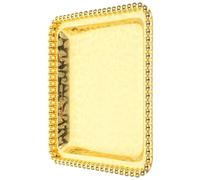 MAGICLULU Snacks Plate Decorative Food Tray Golden Iron Luxury Style Wear Resistance Practical Serving Dish for Casual Brunches and Home Tableware