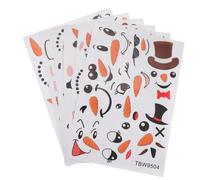 MAGICLULU Snowmen Snowman Decal Christmas Electrostatic Sticker 12 Pack Waterproof and PVC