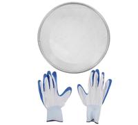 MAGICLULU Soil Sifter with Mesh Screen and Gardening Gloves Beach Sand Sieve for Bucket Efficient Dirt and Gravel Filter for Compost Rock and Soil Screening
