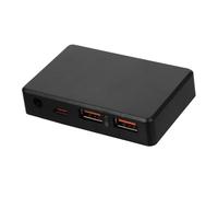 MAGICLULU Solar Charge Controller for Folding Panels Dual USB Dc Output Pd Adaptive Type-c Interface Voltage Outputs for Phone Laptop Battery Charging Black Regulator Box for Random Color