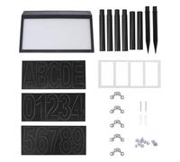 MAGICLULU Solar Powered Door Plate Solar Home Number Light with 10 LED Lights Ground Installation for Outdoor Garden Use Includes English Letters and Numbers