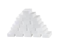 MAGICLULU Sponge Toughness White for Kitchen Cleaning 50pcs Pad Comfortable Sturdy Grip and Good Multi-Purpose Absorbent Tool Dishwashing and Bathroom Household