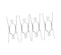 MAGICLULU Spring Plate Hanger Platter Hangers 4pcs Stainless Steel W-Shaped Wire wall Hanger for Plate 14~18cm Decorative Platter Invisible Design Quick Installation Home Decor Silver