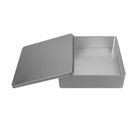 MAGICLULU Square Storage Box Tin Treat Box for Biscuits Cookies Snack Festive Cake Tin for Party Decorations