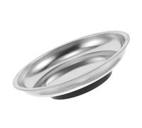 MAGICLULU Stainless Steel Magnetic Tool Tray with Nonslip Base Capacity Magnetic Parts Dish for Automotive Repairs Collecting Screws Bolts Nuts and Small Components