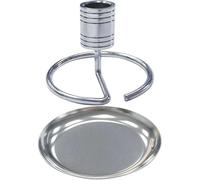 MAGICLULU Stainless Steel Moxa Stick Burning Holder with Tray, Metal Moxa Roll Storage Base for Indoor, Moxibustion Burner Suitable for Home Use