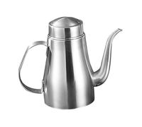 MAGICLULU Stainless Steel Oil Pot with Strainer Kitchen Grease Container for Soy Sauce Oil Dispenser Ergonomic Design Prevents Leakage Portable Cooking Supply