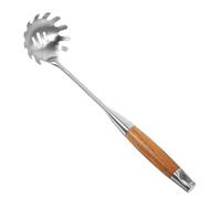 MAGICLULU Stainless Steel Pasta Spoon Server for Home Kitchen, Wear and Break Resistant with Anti-scalding Feature, Silver Colour, Concise Design, for Serving Spaghetti and Noodles