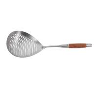 MAGICLULU Stainless Steel Pasta Strainer with Nonslip Handle and Easy Scooping Function, Sturdy Kitchen Colander for Cooking and Draining Pasta, for Everyday Kitchen Use