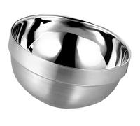 MAGICLULU Stainless Steel Ramen Noodle Bowl with Double Layer Insulation, Sturdy and Smooth Surface Serving Bowl for Daily Casual Gatherings and Dinner Parties, Simple and Elegant