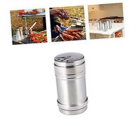 MAGICLULU Stainless Steel Rotating Seasoning Can Adjustable Spice Shaker Multi Hole Salt Sugar Pepper Container for Kitchen 5x9.5cm