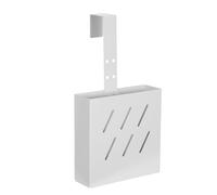 MAGICLULU Stainless Steel Toilet Tank Tablet Holder Toilet Tank Hanging Cleaner Holder Space Saving Design Seamless Closure Assurance White 7.9x4.3x1.4' Bathroom Hanging Tablet Storage