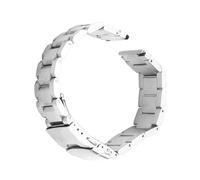 MAGICLULU Stainless Steel Watch Strap Silver with Secure Double Lock Clasp Replacement Band for Series Comfortable Smooth Surface Wristband