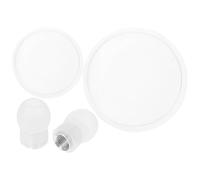 MAGICLULU Stethoscope Replacement Parts Set with Pediatric and Adult Diaphragms, Silicone with Threaded Design, White Stethoscope Accessories for Medical Professionals