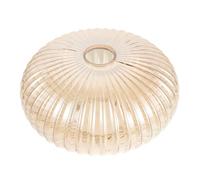 MAGICLULU Striped Amber Glass Pendant Shade 25X15Cm Globe Replacement for Dining Room Ceiling Lighting