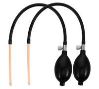 MAGICLULU Sugar Blowing Pump Set 2Pcs with Extended Copper Tube Manual Candy Art Blower Tools for Fondant Shaping and Sugar Craft Making