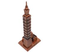 MAGICLULU Taipei 101 Building Model Alloy Sculpture for Home Decor and Office Table Decoration, Creative European Style Souvenir with Collectible Value and Unique Architecture Design