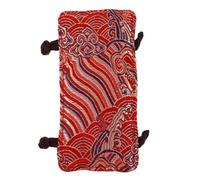 MAGICLULU Teapot Handle Sleeve and Well-Designed Shape Heat-Resistant Red Cloth with Delicate Pattern Design Anti-Scald Pot Handle Cover for Kitchen and Tea Brewing for Kitchen and Tea