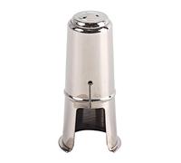 MAGICLULU Tenor Saxophone Protective Cap Metal Silver 3.31x1.5x1.5 Inch Easy to Carry Prevents Falling on Mouth Suitable When Not Using The Instrument C53c Size L