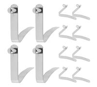 MAGICLULU Tent Pole Telescoping Function Push Button Spring Clips V Shape 12pcs Made of Sturdy Manganese Steel Easy and for Projects and Sailing Tubes
