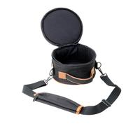 MAGICLULU Thickened Waterproof 8-inch Steel Tongue Drum Bag Portable Percussion Instrument Storage Pouch with Dual-color Black and Brown for Travel and Performance