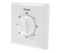 MAGICLULU Timer Light Switch Press Safety Feature Abs Material White Suitable for Air Conditioners Household Appliances in Offices and Shops