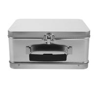 MAGICLULU Tinplate Storage Box: Empty Storage Box with Handle and Lock for Tea Candy Coins Keepsakes Chocolate Game Cards Small Accessories