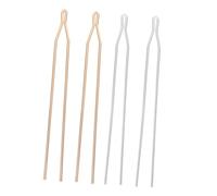 MAGICLULU Traditional Hair Sticks and Hairpin Materials 4pcs 125mm Ancient Style Y-shaped Hairpins Set with Colorfast Gold and Silver for Chinese Costume Headdress Accessories