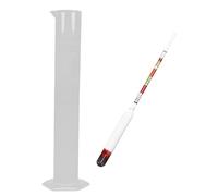 MAGICLULU Triple Scale Hydrometer Kit for Home Brewing with Glass Cylinder and Plastic Frame, Easy to Measure Specific Gravity and Alcohol Ratio 0.99-1.16, for Home Brew Wine Making